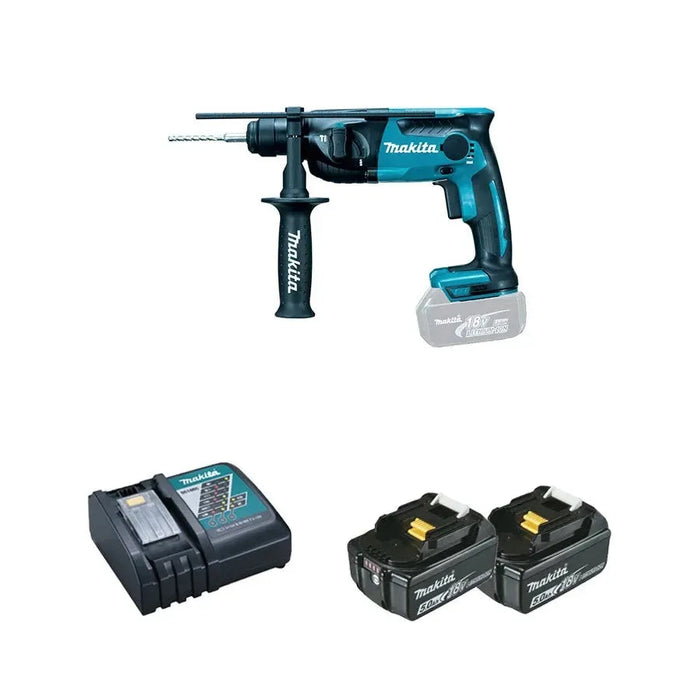 Perforateur MAKITA 18V Li-Ion (2x 5Ah) SDS-Plus DHR165RT - Déstockage - Drakare
