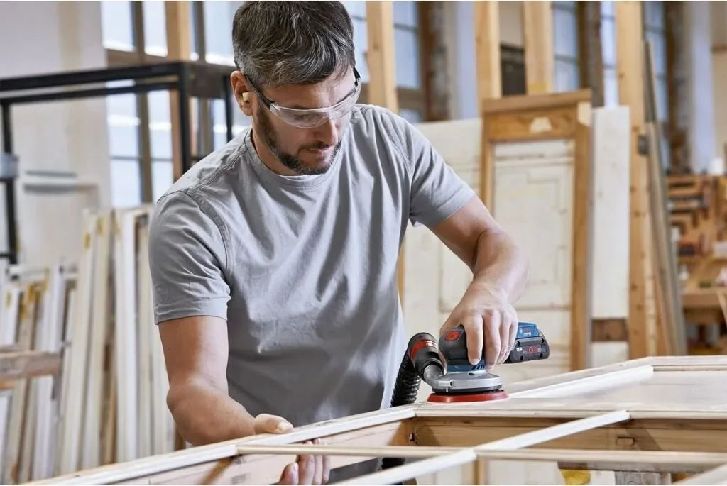 Ponceuse excentrique BOSCH PRO 18V Ø125mm + coffret L-BOXX GEX 18V-125 (sans batterie) - Déstockage - Drakare