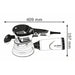 Ponceuse excentrique BOSCH PRO 400W Ø150mm GEX 40-150 - Reconditionné - Drakare