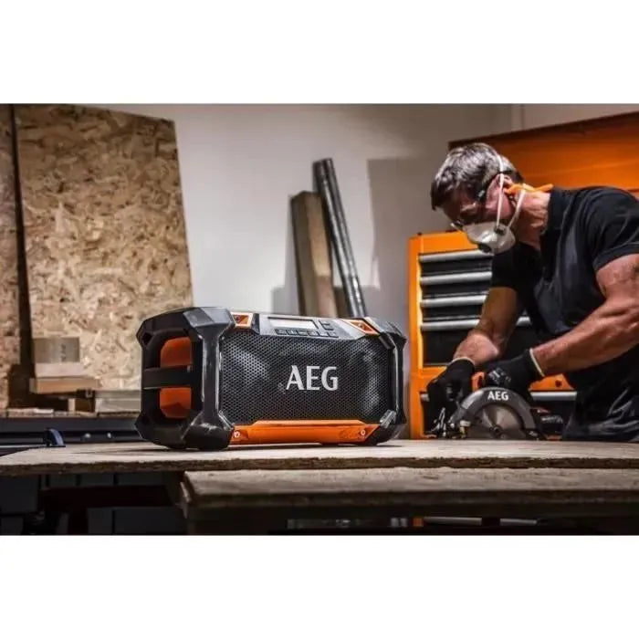 Radio de chantier AEG 18V Bluetooth + USB BRSP18-0 (sans batterie) - Reconditionné - Drakare