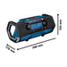 Radio de chantier BOSCH PRO 18V secteur & batterie FM/AM - DAB+ - Bluetooth GPB 18V-2 SC (sans batterie) - Déstockage - Drakare