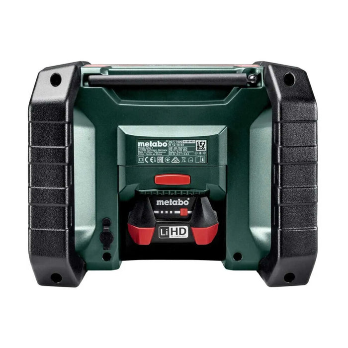 Radio de chantier METABO 12V / 18V secteur & batterie - Bluetooth - AM/FM R 12-18 BT (sans batterie) - Déstockage - Drakare