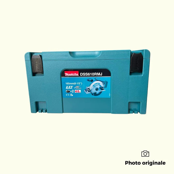 Scie circulaire MAKITA 18V Li-Ion (2x 4Ah) LXT Ø165mm + coffret MAKPAC DSS610RMJ - Reconditionné - Drakare