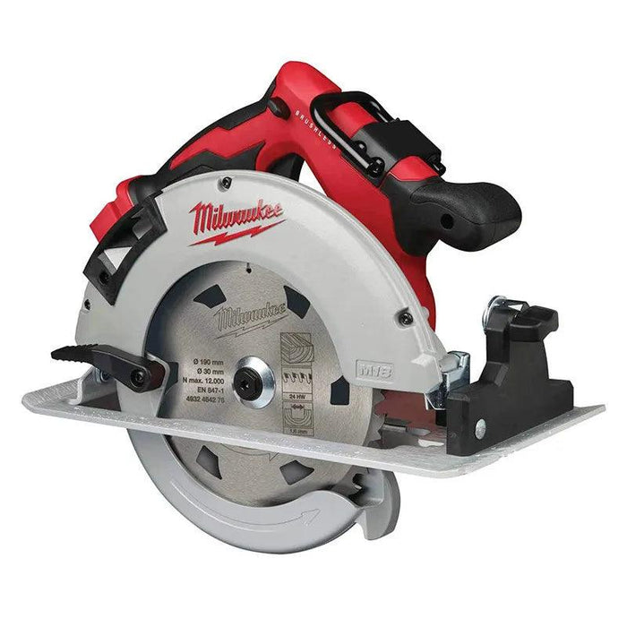 Scie circulaire Milwaukee 18V M18 Brushless Ø190mm I Coffret HDBOX M18 BLCS66-0X - Déstockage - Drakare