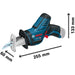 Scie sabre BOSCH PRO 12V + coffret L-BOXX GSA 12V-14 (sans batterie) - Reconditionné - Drakare