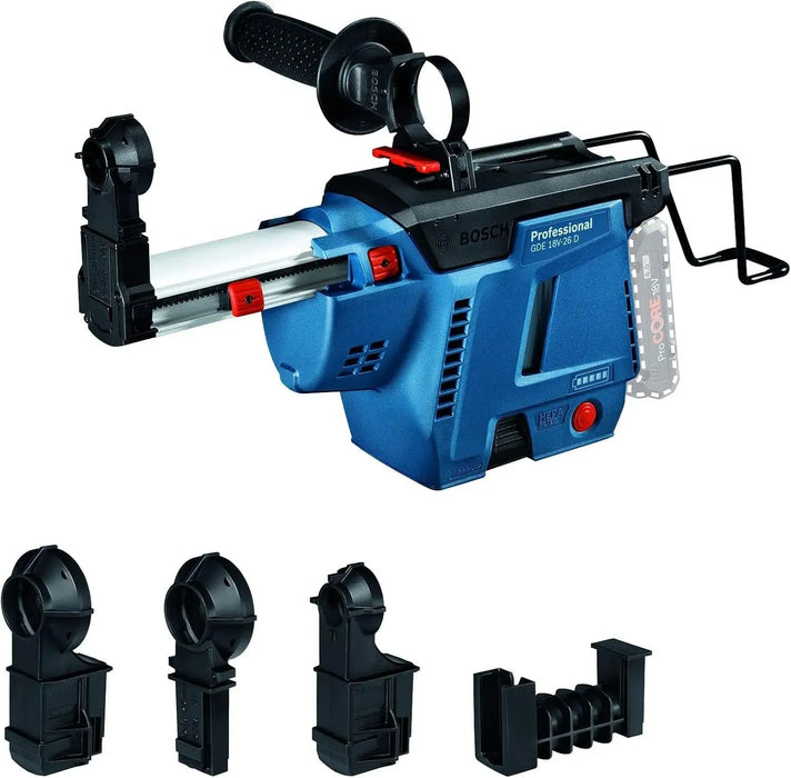 Système d'aspiration de poussière BOSCH PRO pour marteau rotatif Bosch GBH GDE 18V-26 D - Reconditionné - Drakare