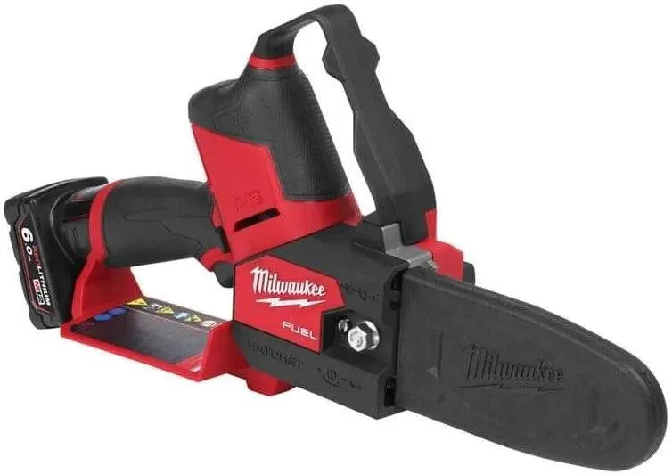 Tronçonneuse d'élagage MILWAUKEE 12V Li-Ion (2x 6Ah) FUEL + coffret HDBOX M12 FHS-602X - Déstockage - Drakare