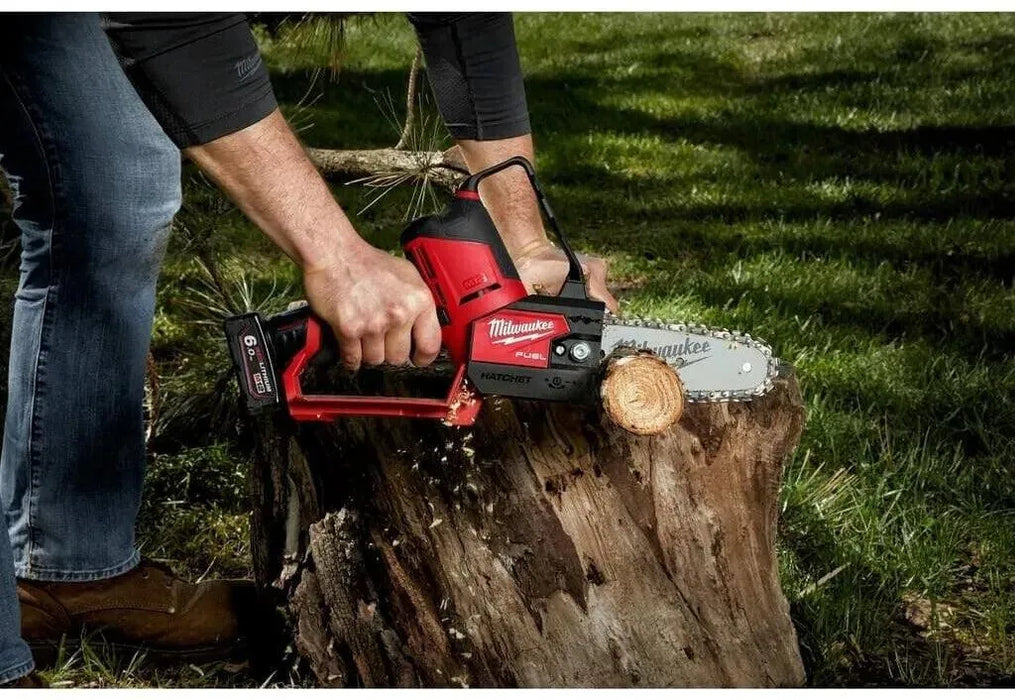 Tronçonneuse d'élagage MILWAUKEE 12V Li-Ion (2x 6Ah) FUEL + coffret HDBOX M12 FHS-602X - Déstockage - Drakare