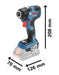 Visseuse à chocs BOSCH PRO 18V 200Nm + coffret L-BOXX GDR 18V-200 C (sans batterie) - Déstockage - Drakare