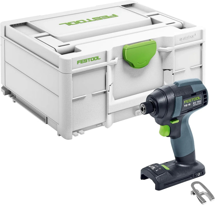 Visseuse à chocs FESTOOL 18V 1/4" + coffret SYSTAINER TID 18 (sans batterie) - Déstockage - Drakare