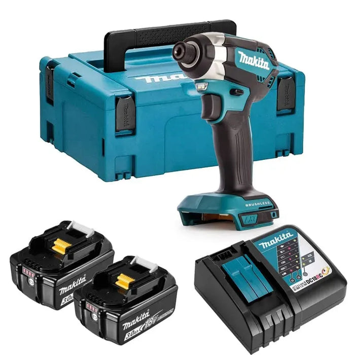Visseuse à chocs MAKITA 18V Li-Ion (2x 3Ah) LXT 170Nm + coffret MAKPAC DTD153RFJ - Déstockage - Drakare