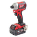 Visseuse à chocs MILWAUKEE 18V Li-Ion (2x 4Ah) 1/4" Hex 180Nm + coffret HDBOX M18 CBLID-402C - Déstockage - Drakare
