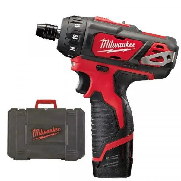 Visseuse compacte MILWAUKEE 12V + mallette M12 BD-0 (sans batterie) - Reconditionné - Drakare