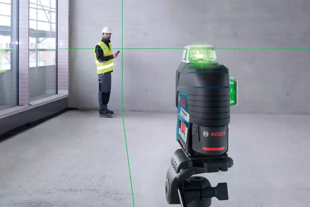 Laser lignes vert 360° Bosch Pro 12V Li-Ion + 1 batterie 2 Ah I Coffret L-BOXX GLL 3-80 CG - Reconditionné